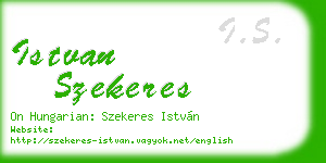 istvan szekeres business card